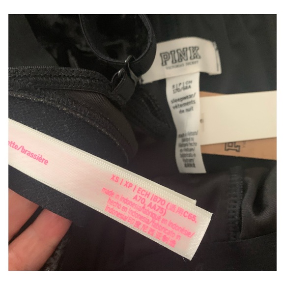 Victoria Secret Set BRALETTE Size XS Boxy PJ Shorts BLACK VELVET NWT Size S - Picture 5 of 12